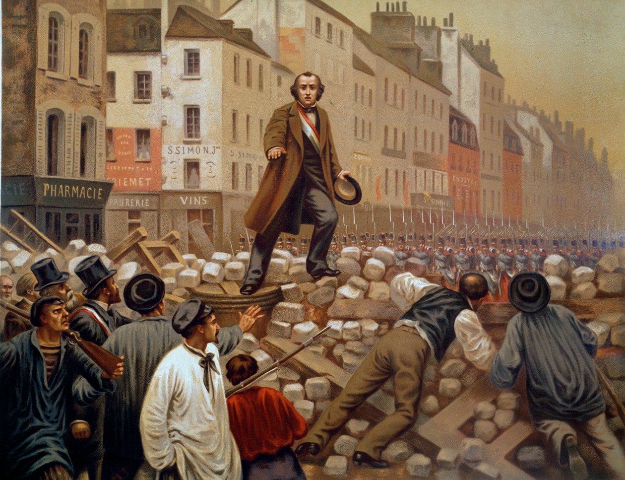 Alphonse Baudin (1811-1851) sur la barricade du Faubourg Saint Antoine le 3/12/1851 lors du Coup d