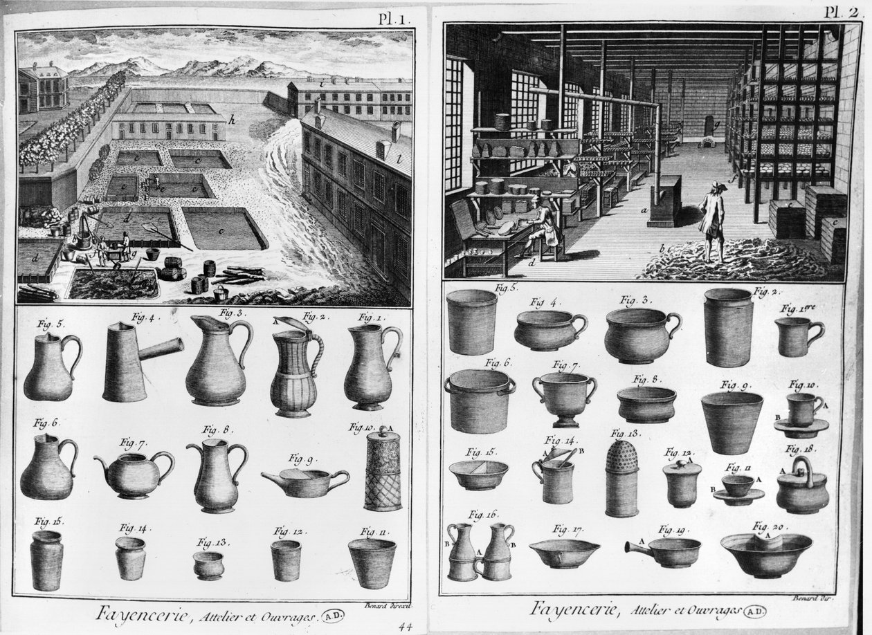 Atelier de poterie, illustration de l