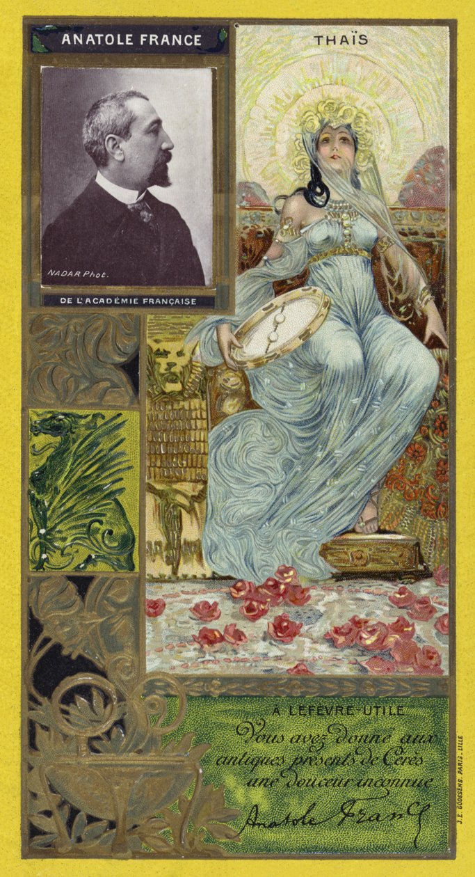 Anatole France, romancier français (chromolitho) - French School
