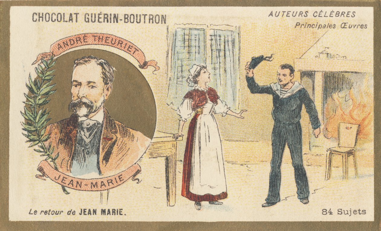 André Theuriet (1833-1907), poète, romancier et dramaturge français, auteur de « Jean-Marie », drame (1872) - French School