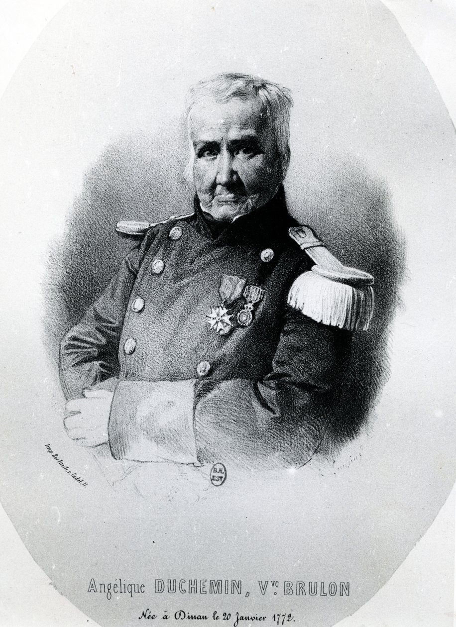 Angélique Duchemin, gravure réalisée par R. Bertants, vers 1848 - French School