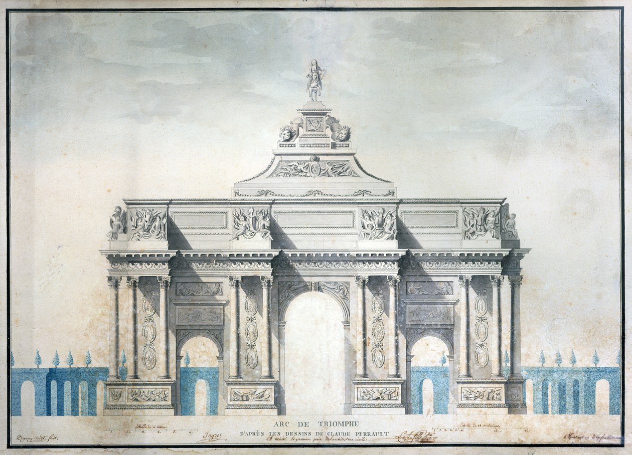 Arc de Triomphe, vers 1810 - French School
