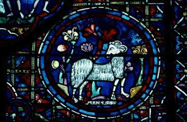 Bélier, de la fenêtre du zodiaque - French School