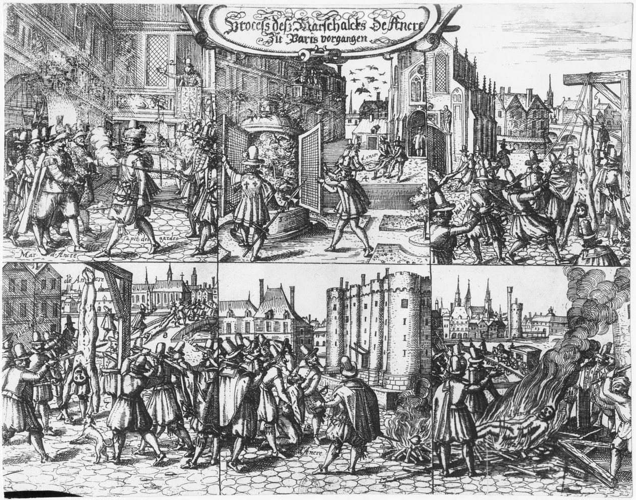 Arrestation, procès et torture de Concino Concini, Marquis et Maréchal d