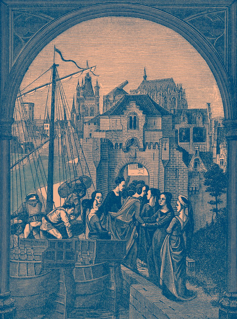 Arrivée à Cologne de la flotte du tyran Maximus - French School
