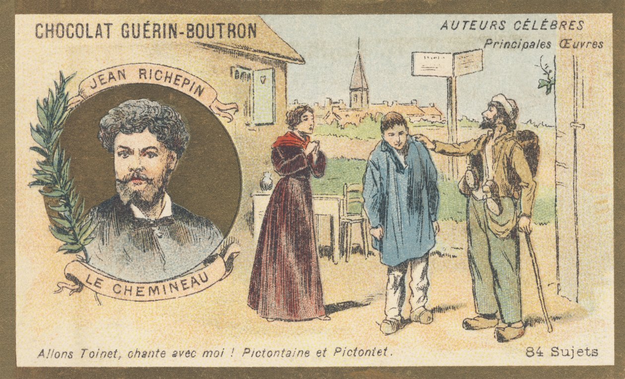 Auguste-Jules Richepin dit Jean Richepin (1849-1926), poète, romancier et dramaturge français, auteur de « Le chemineau », drame en cinq actes (1897) - French School