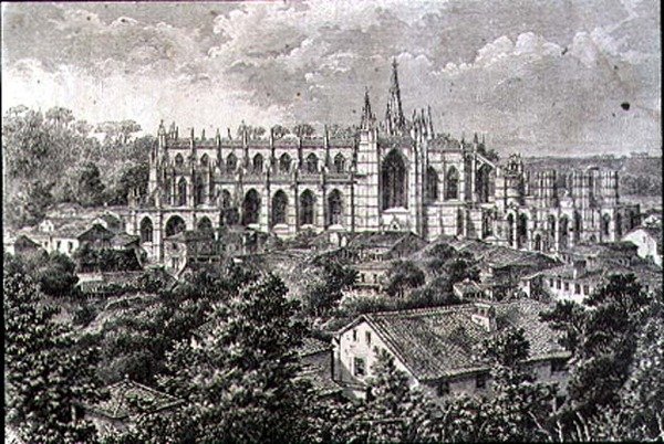 Monastère de Batalha dans les années 1860 - French School