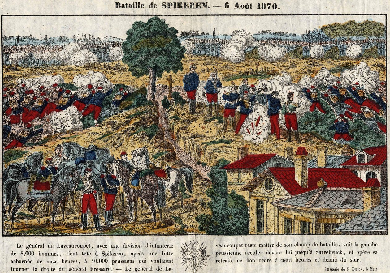 Bataille de Spicheren le 6 août - French School