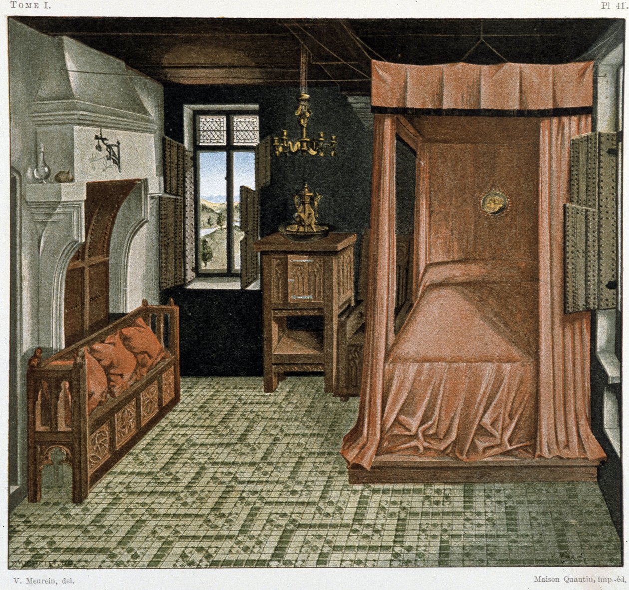 Chambre au 15e siècle - French School