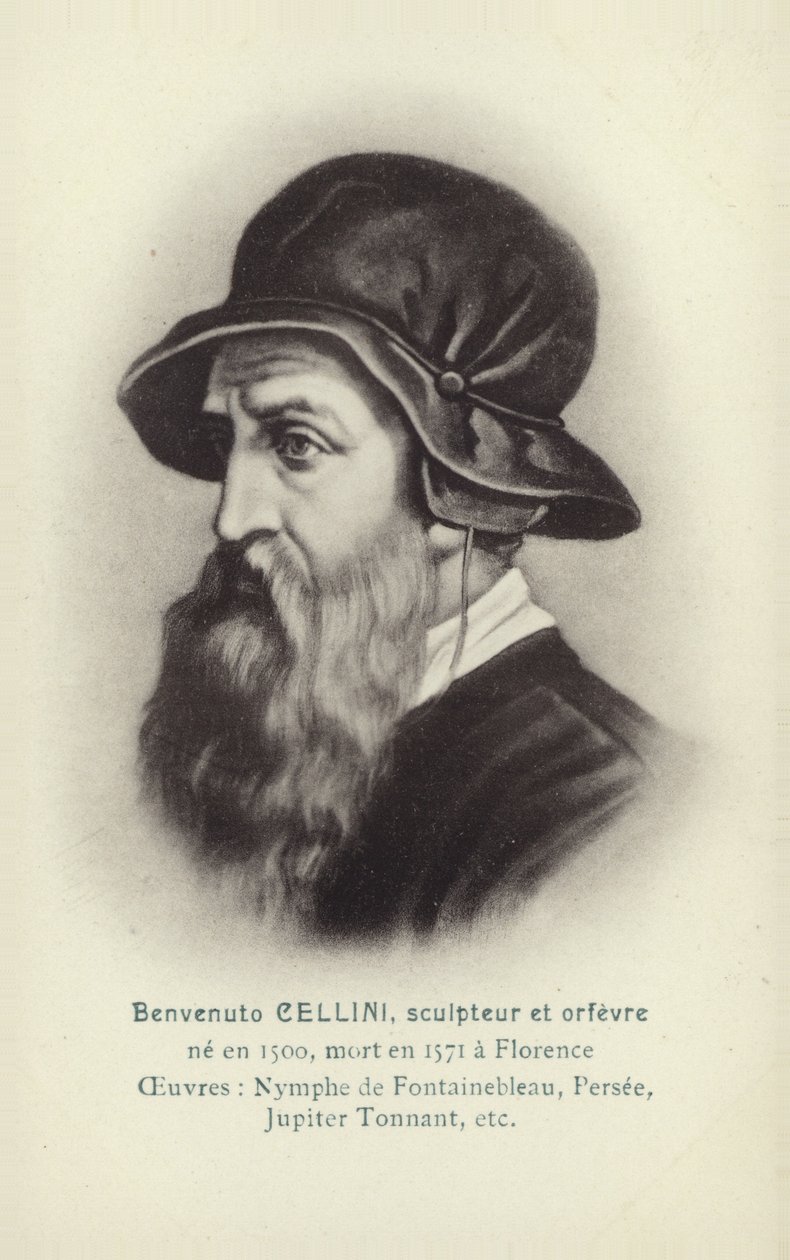 Benvenuto Cellini, sculpteur et orfèvre italien (lithographie) - French School