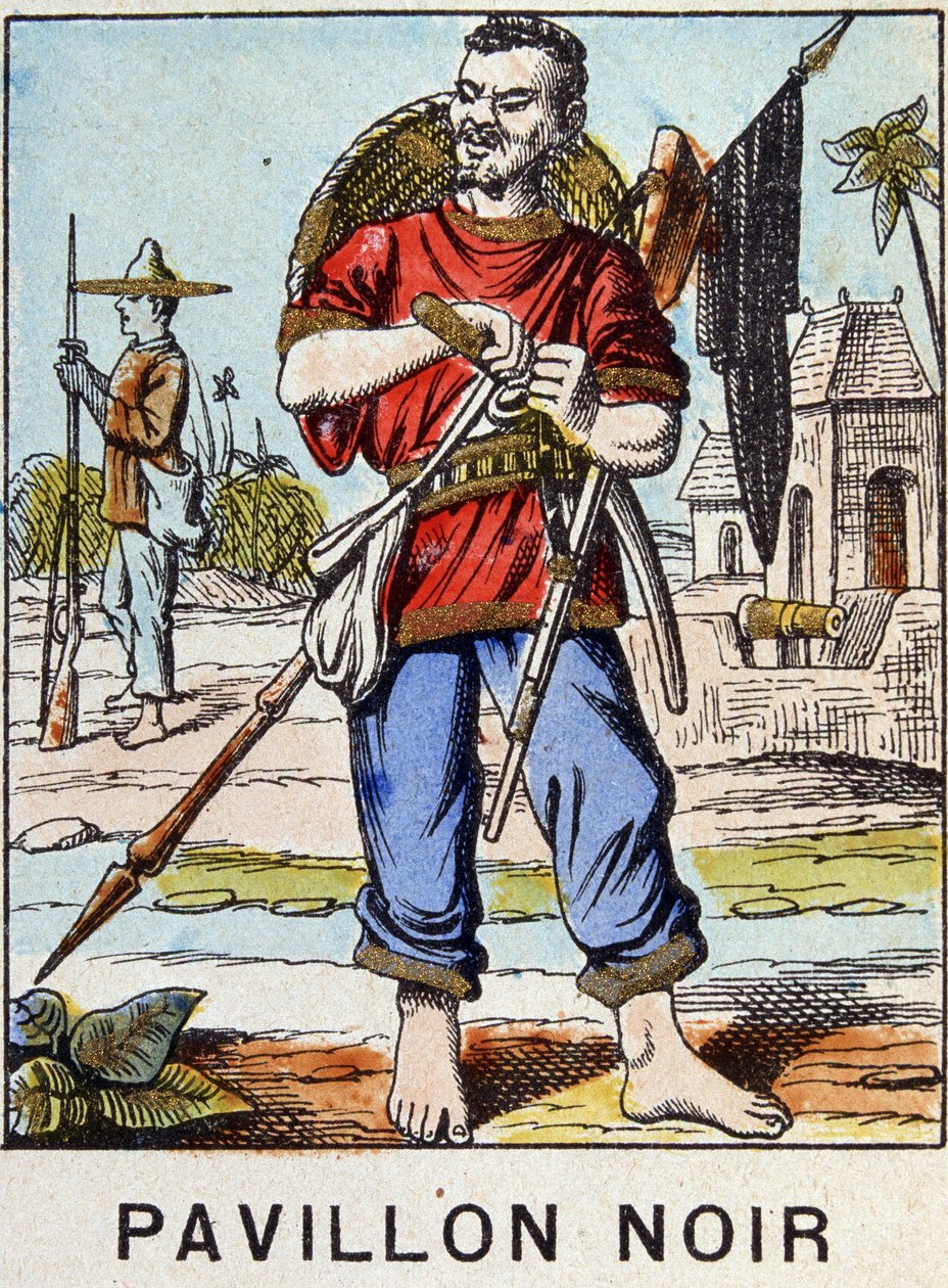 Pavillon noir pendant la guerre du Tonkin (1883) - Image d