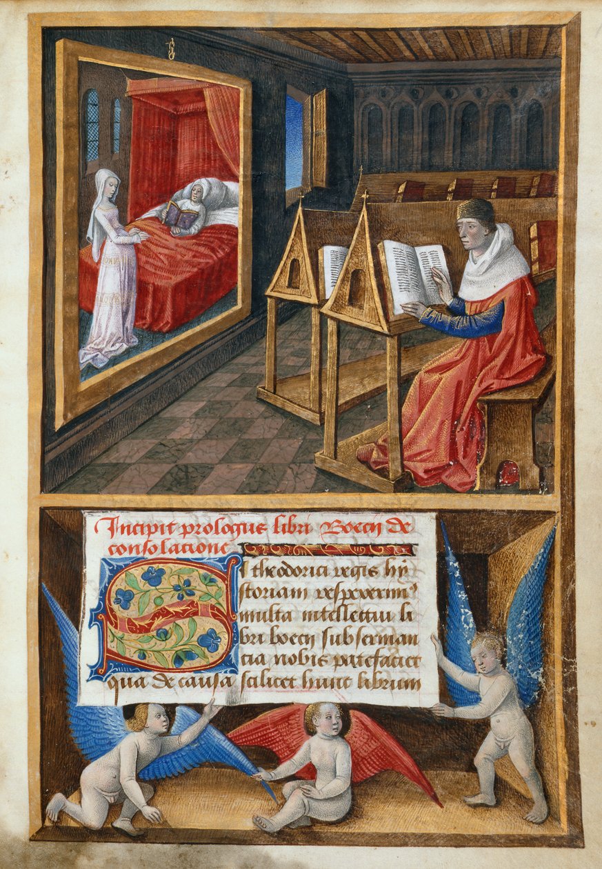 Boèce et la Philosophie, illustration de 