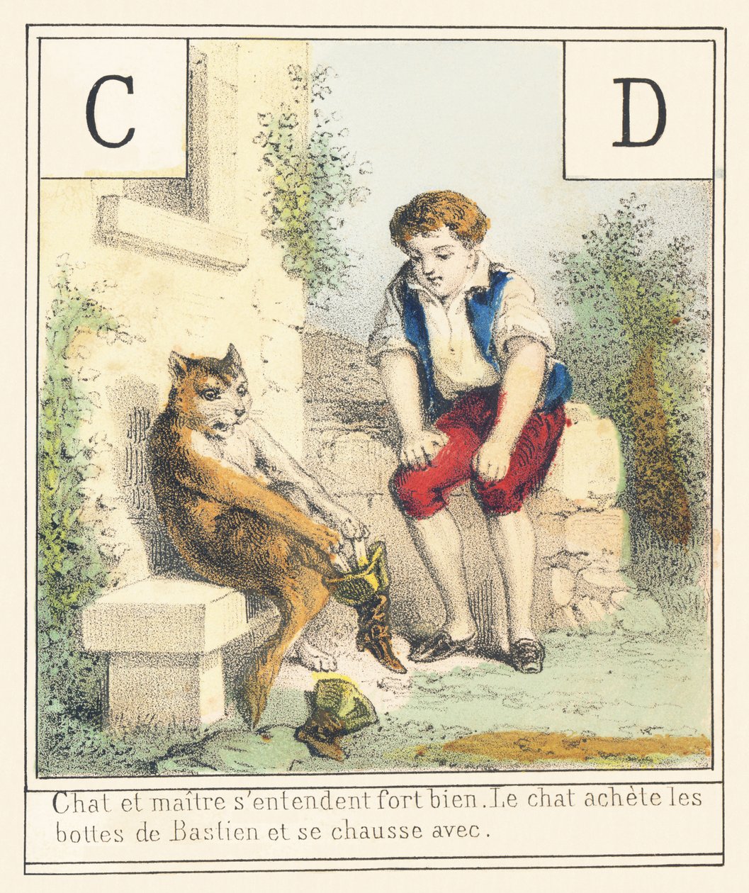 C D : Le chat et le maître s