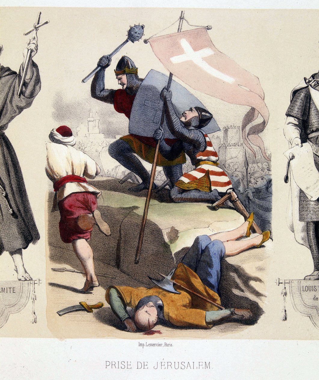 Prise de Jérusalem lors de la Première Croisade (1096-99) - French School
