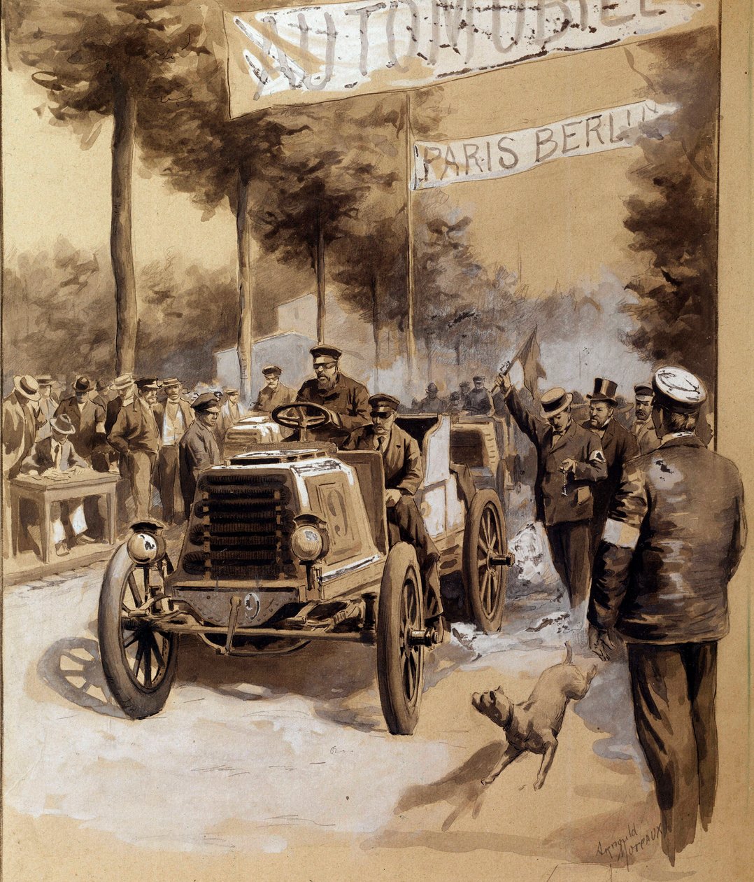 Course automobile entre Paris et Berlin - French School