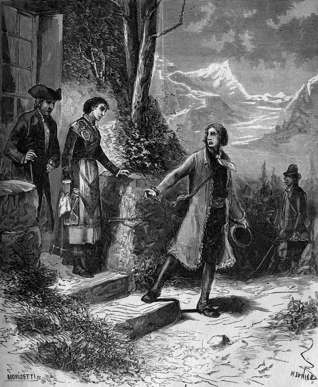 Carl Von Linné, naturaliste et écrivain suédois, quitte sa fiancée pour un voyage en Angleterre et en Hollande - French School