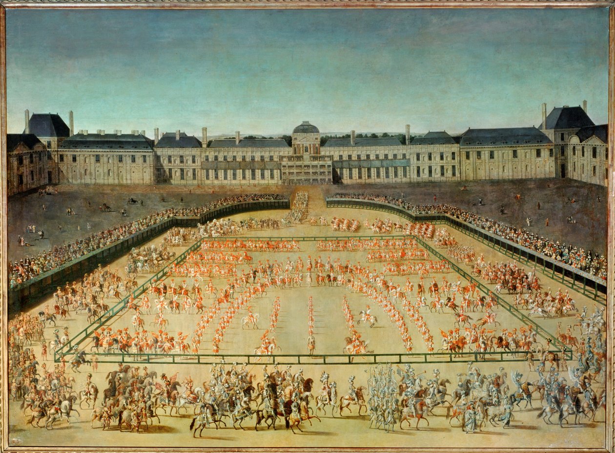 Carrousel offert à Louis XIV devant les Tuileries ... - French School