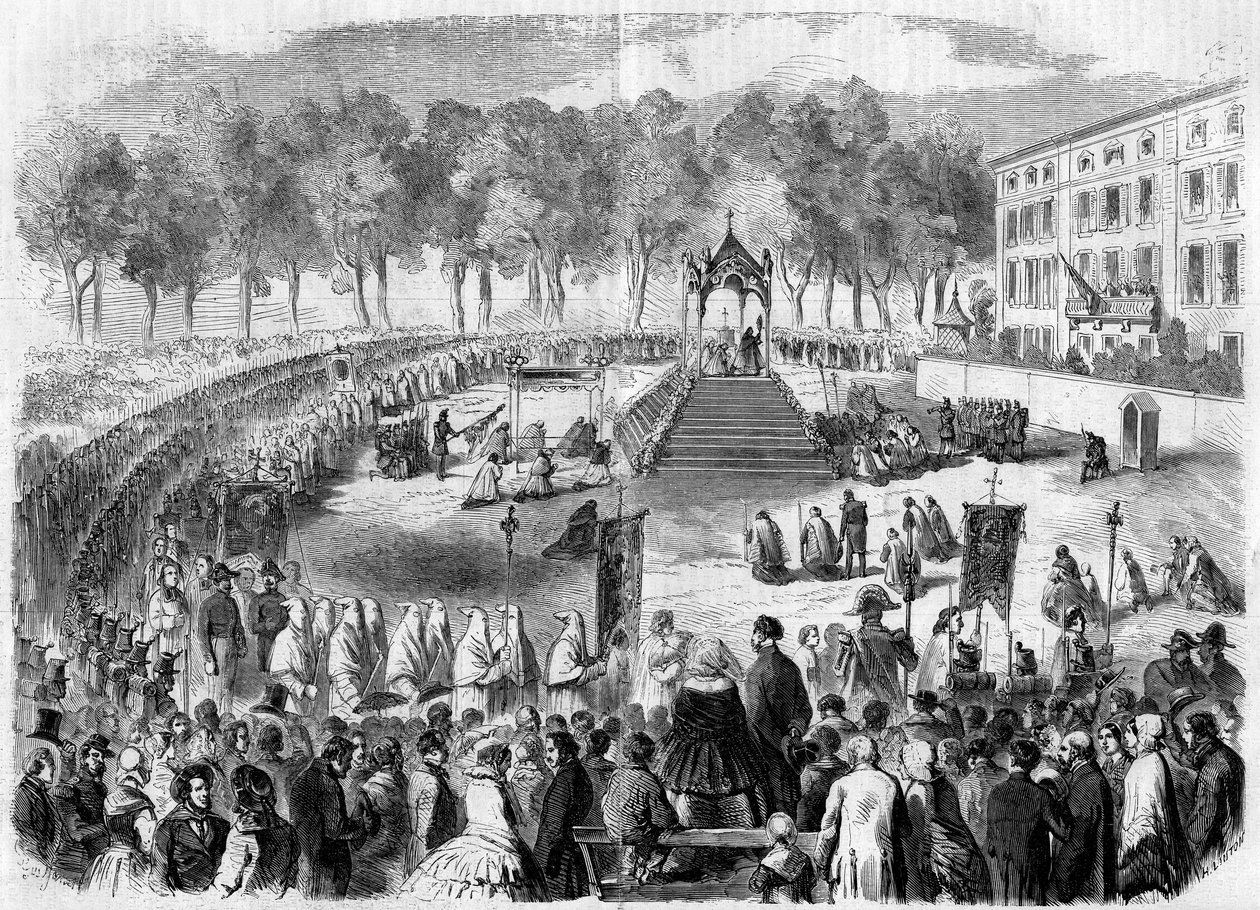 Fête catholique : Fête-Dieu à Toulon, Var (83) - French School