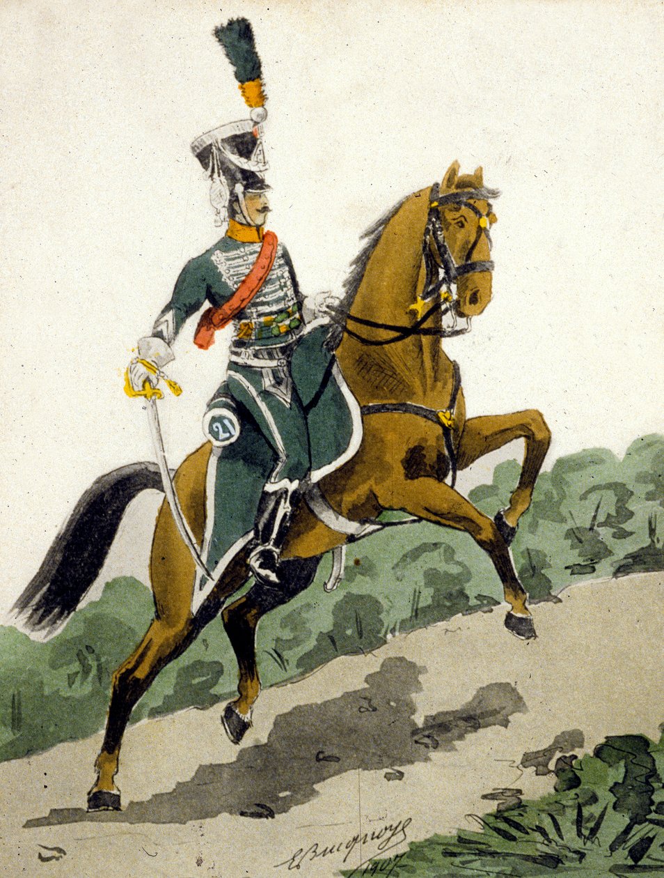 Cavalier du 1er Empire - French School