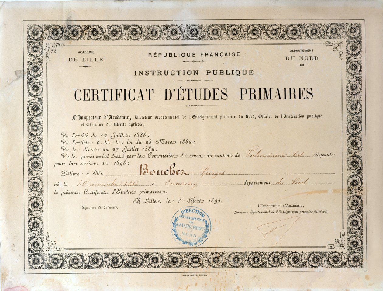 Certificat d
