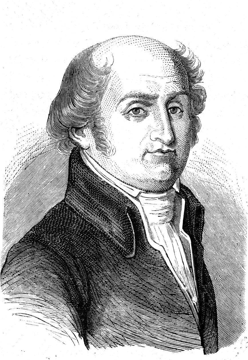 Charles-Gilbert Romme (1750-1795), mathématicien, révolutionnaire et homme politique français. Gravure 1868 - French School