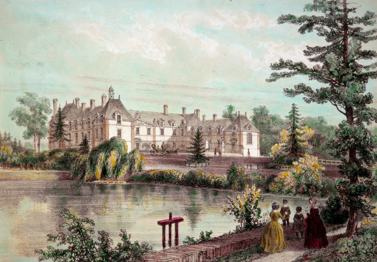 Vue du Château de la Seilleraye à Carquefou (Loire Atlantique) - French School