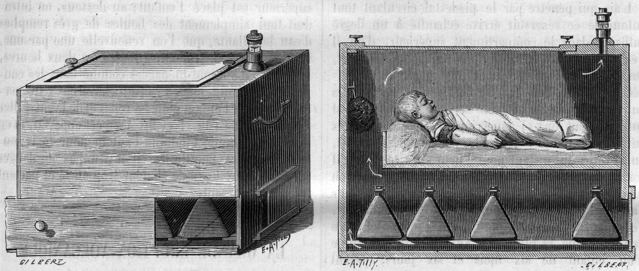 Couveuse pour enfants par le Dr Alfred Auvard (1855-1940), selon l