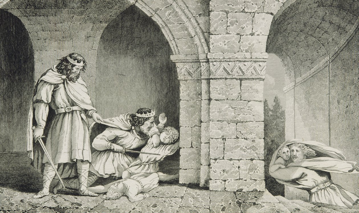 Childebert Ier (c.498-588) au meurtre des héritiers de ses frères, de 