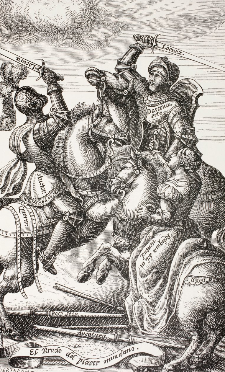 Chevalerie représentée par des figures allégoriques, de 