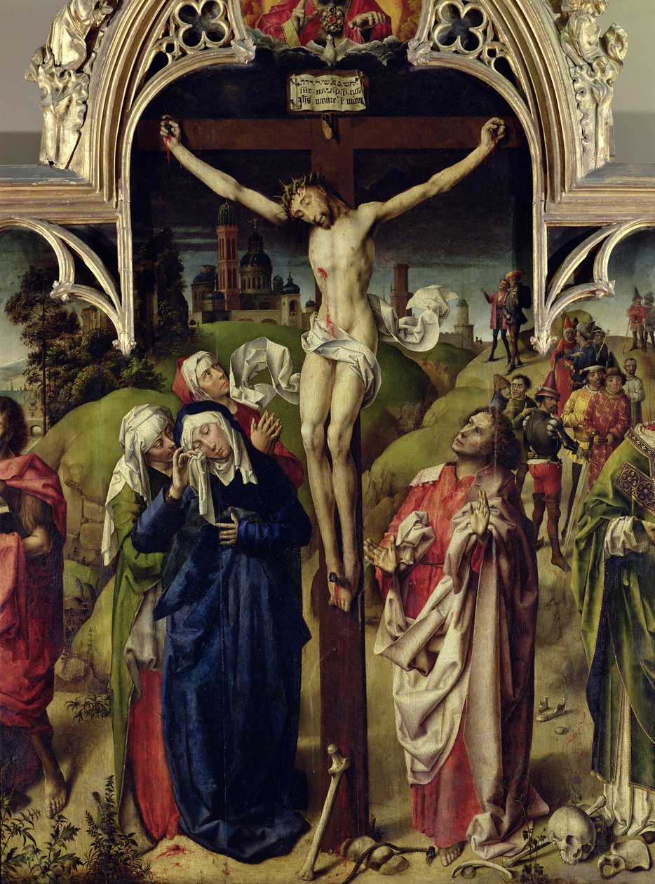 Christ en croix, les Saintes Femmes et Saint Jean l