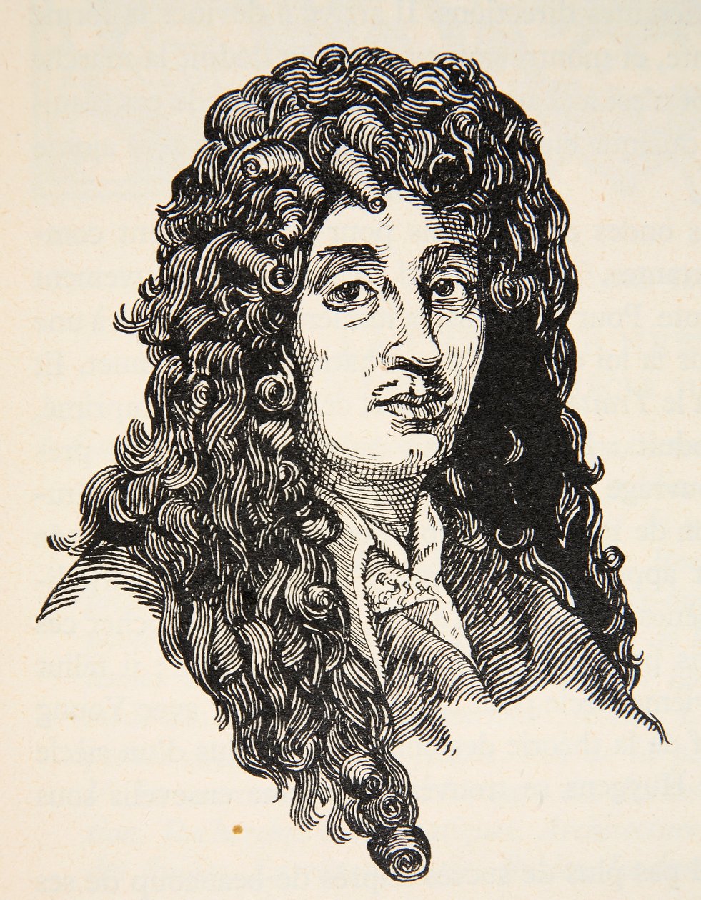 Christiaan Huygens, copie par Boris Mestchersky, illustration de Histoire de la Nation Française, Sciences, Volumes I & II, par Gabriel Hanotaux, 1924 - French School