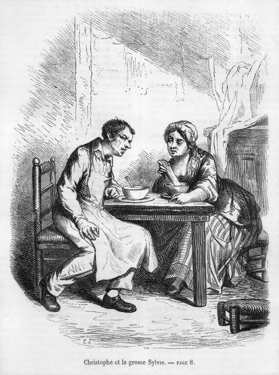 Christophe et la grosse Sylvie, illustration tirée de 