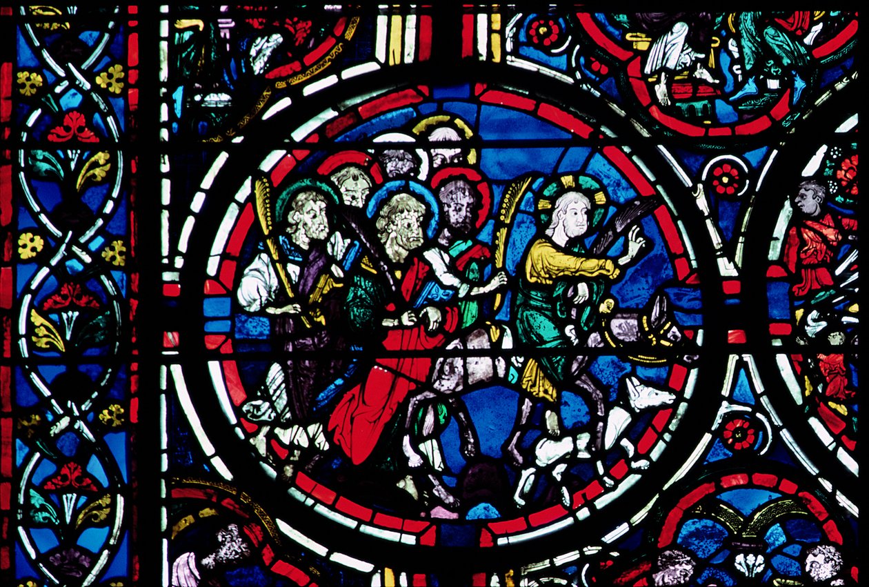 Entrée du Christ à Jérusalem - French School