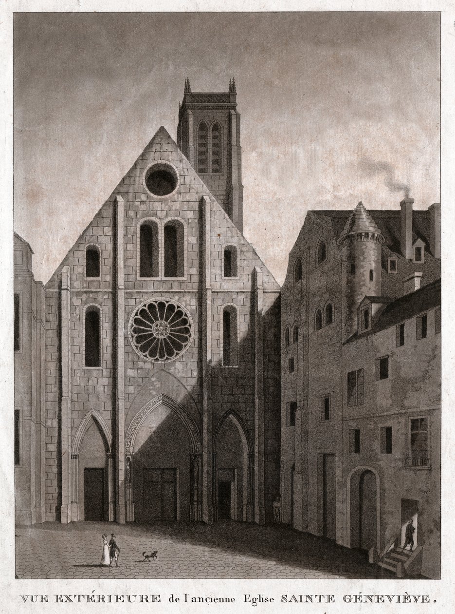 Église de Sainte-Geneviève (gravure, vers 1810) - French School