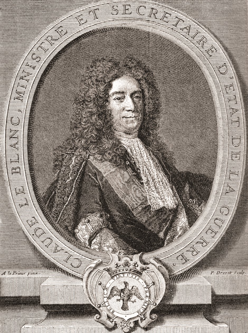 Claude Le Blanc, 1669-1728. Officiel royal français de l