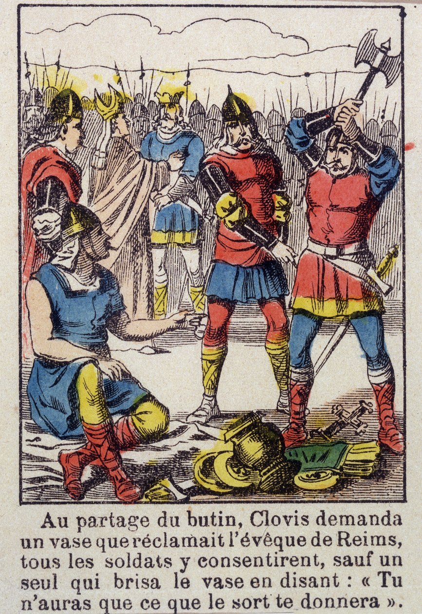 Clovis et le vase de Soissons - Imagerie d