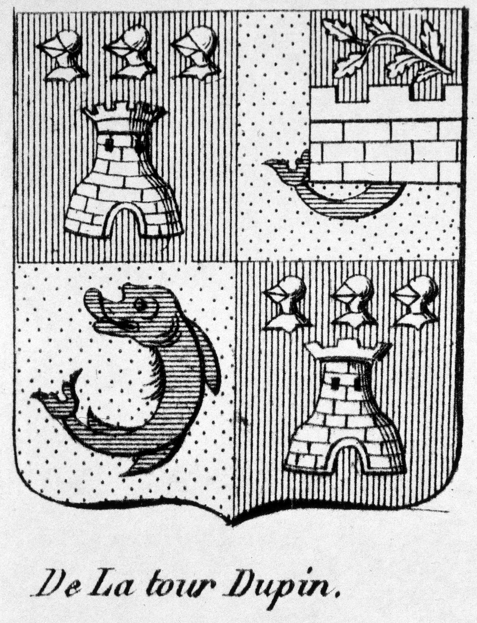 Blason de La Tour Dupin - dans "L