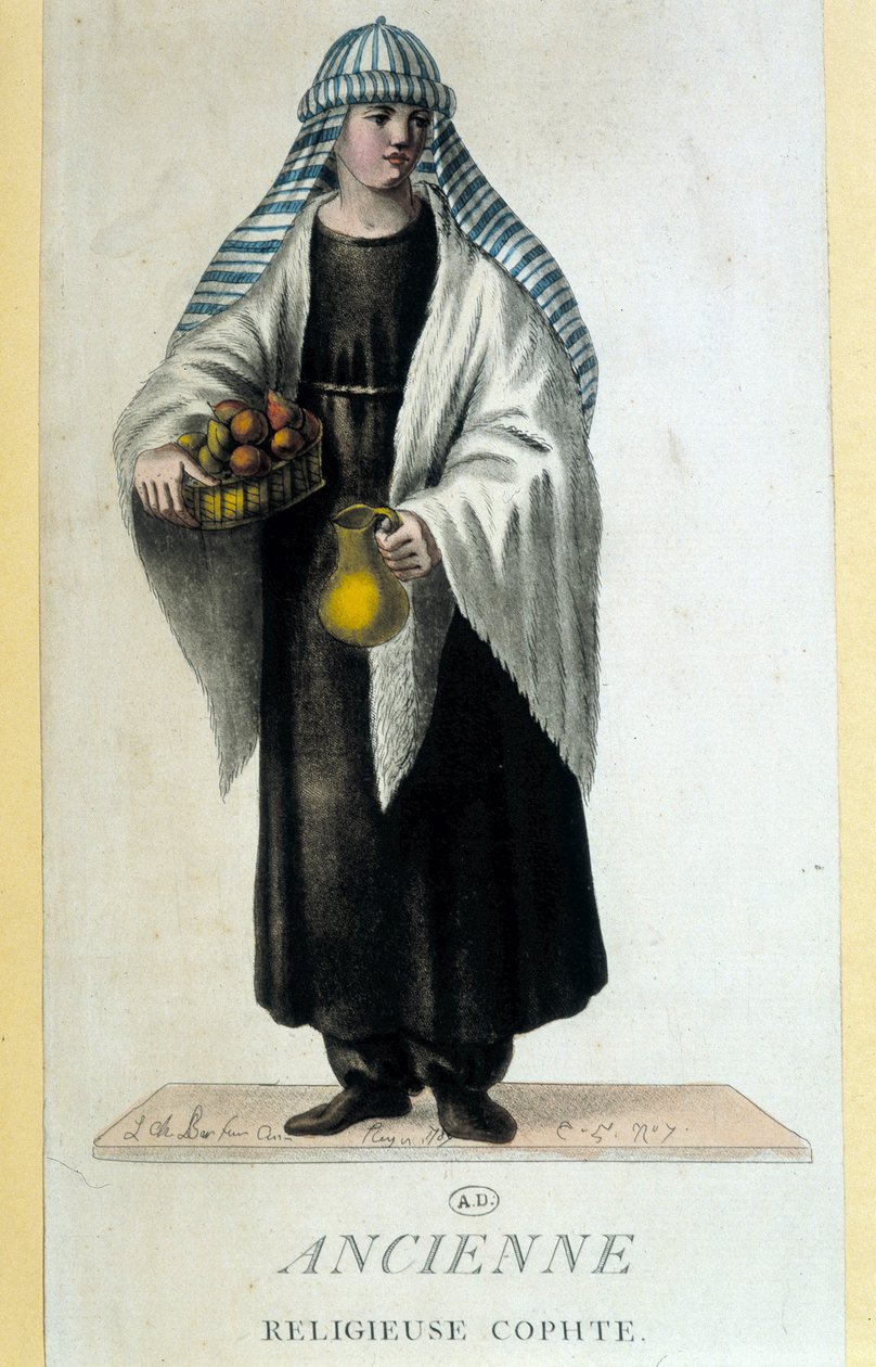 Nonne copte en Égypte au XVIIIe siècle - French School