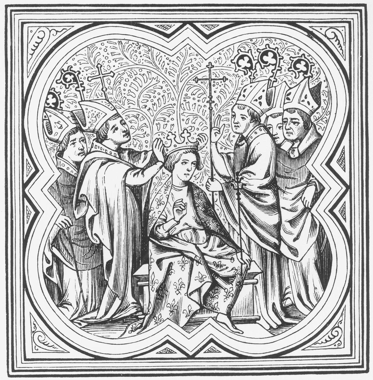 Couronnement de Charlemagne (742-814) d