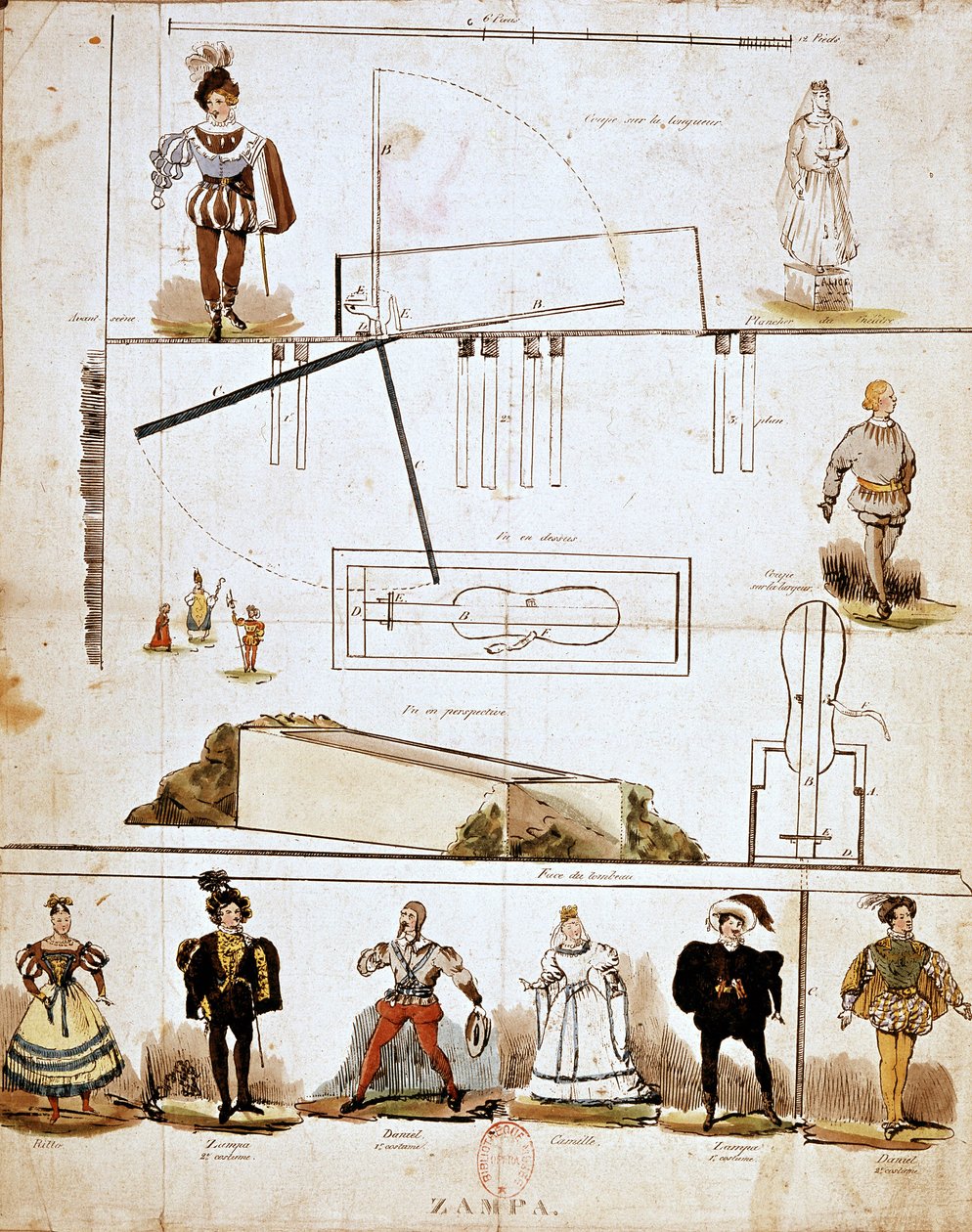 Costumes et décors pour l
