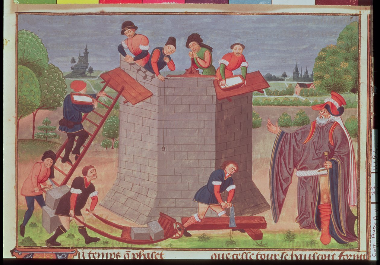 Construction de la tour de Babel, miniature de 