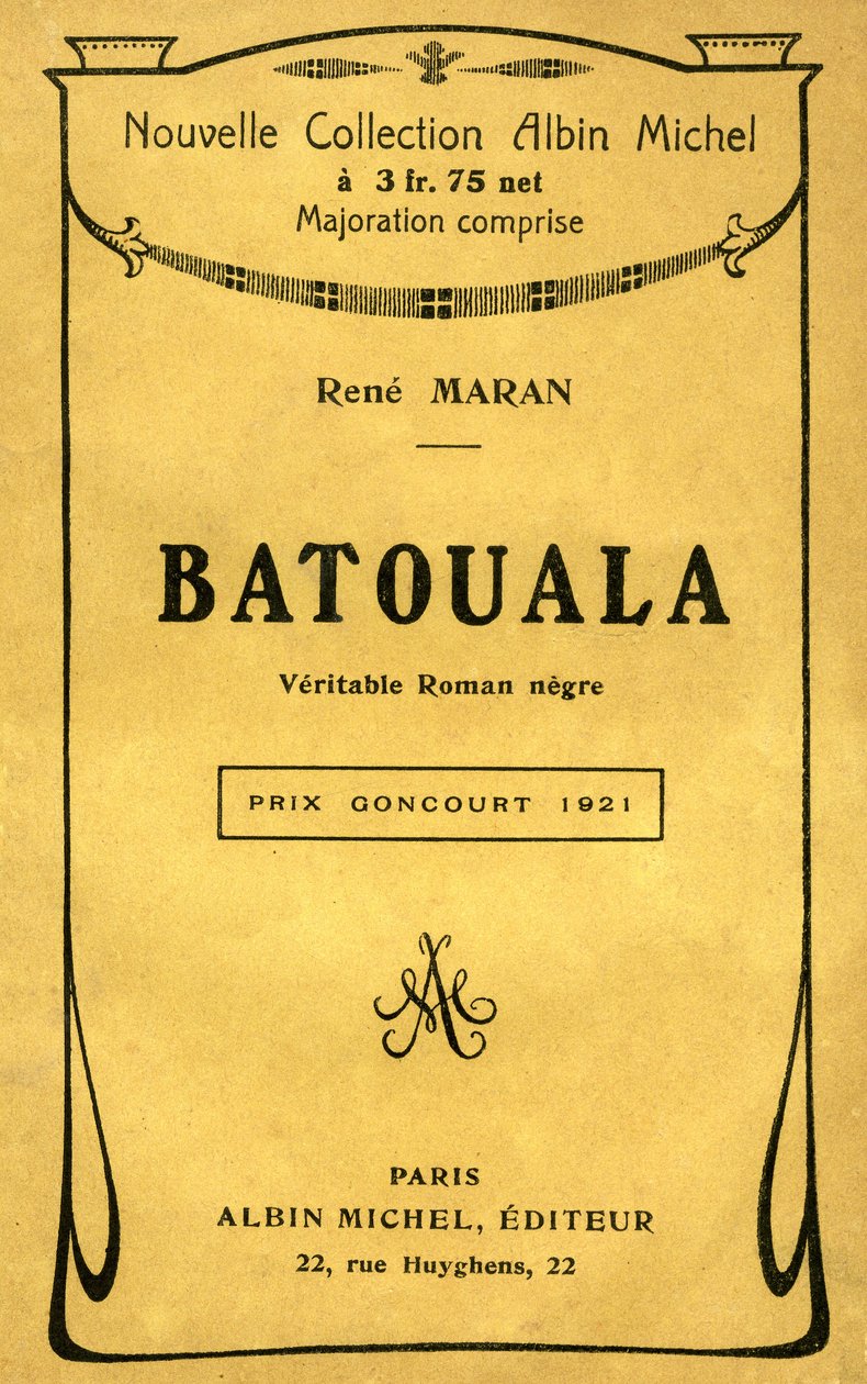 Couverture du livre « Batouala, véritable roman nègre » de René Maran - French School