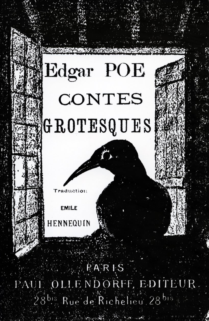 Couverture de Contes Grotesques par Edgar Allan Poe, publié en 1882 - French School