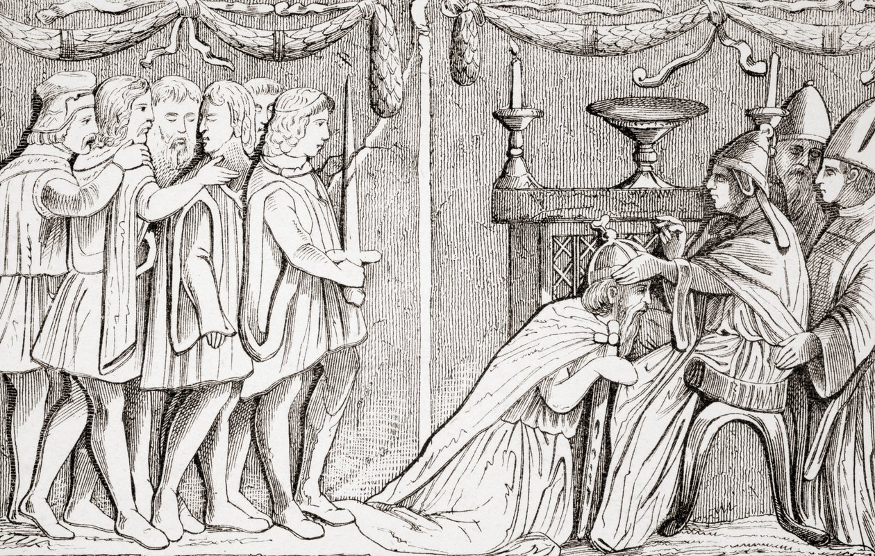 Couronnement de Sigismond comme empereur romain germanique par le pape Eugène IV en 1433, de L