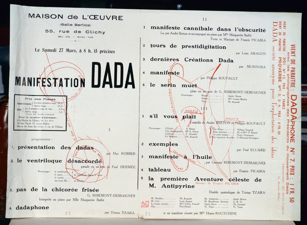 Manifestation Dada, c.1921 - French School