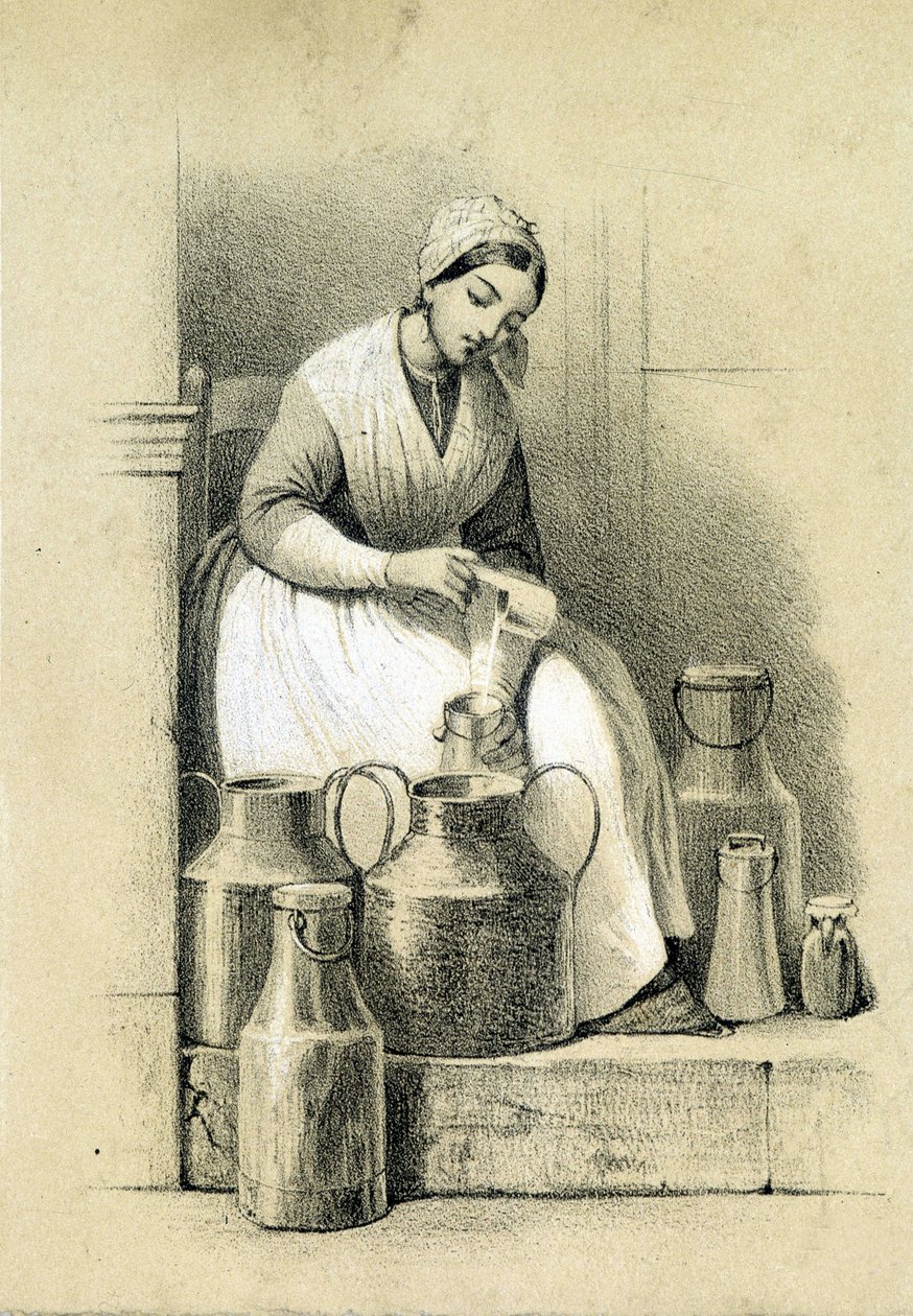 Laiterie, France, v.1855 - French School