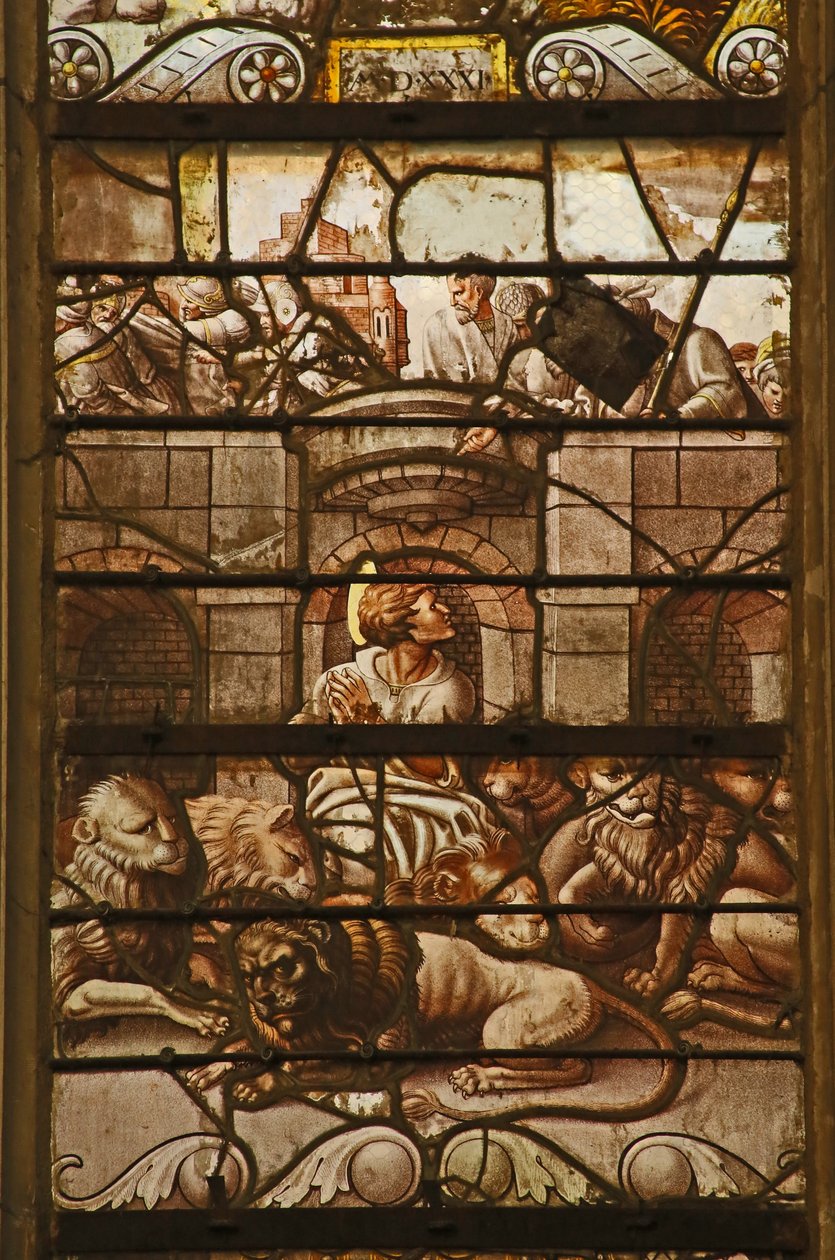 Daniel dans la fosse aux lions - French School