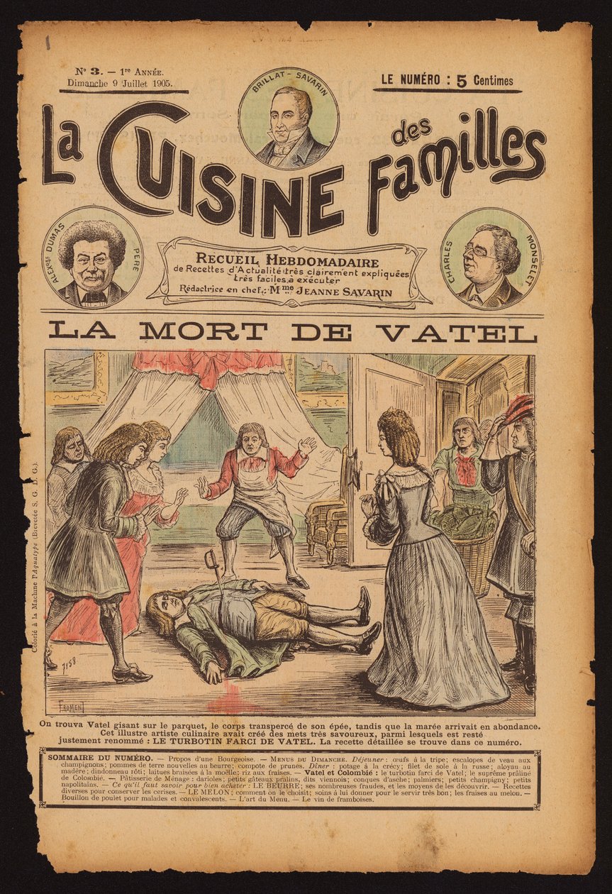 Décès du chef français François Vatel - French School
