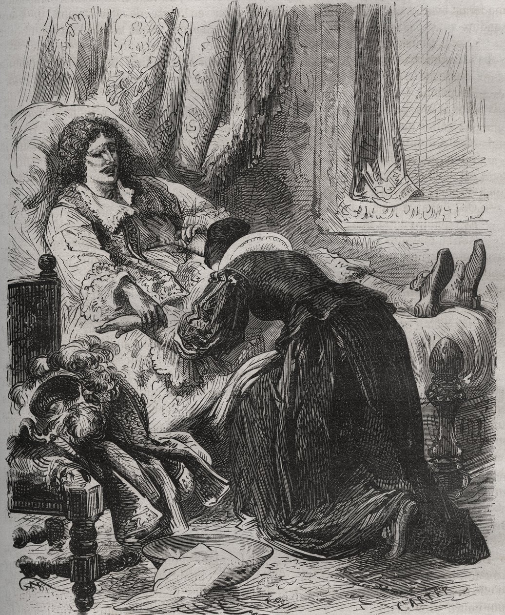 Mort de Jean-Baptiste Poquelin, dit Molière, le 17 février - French School