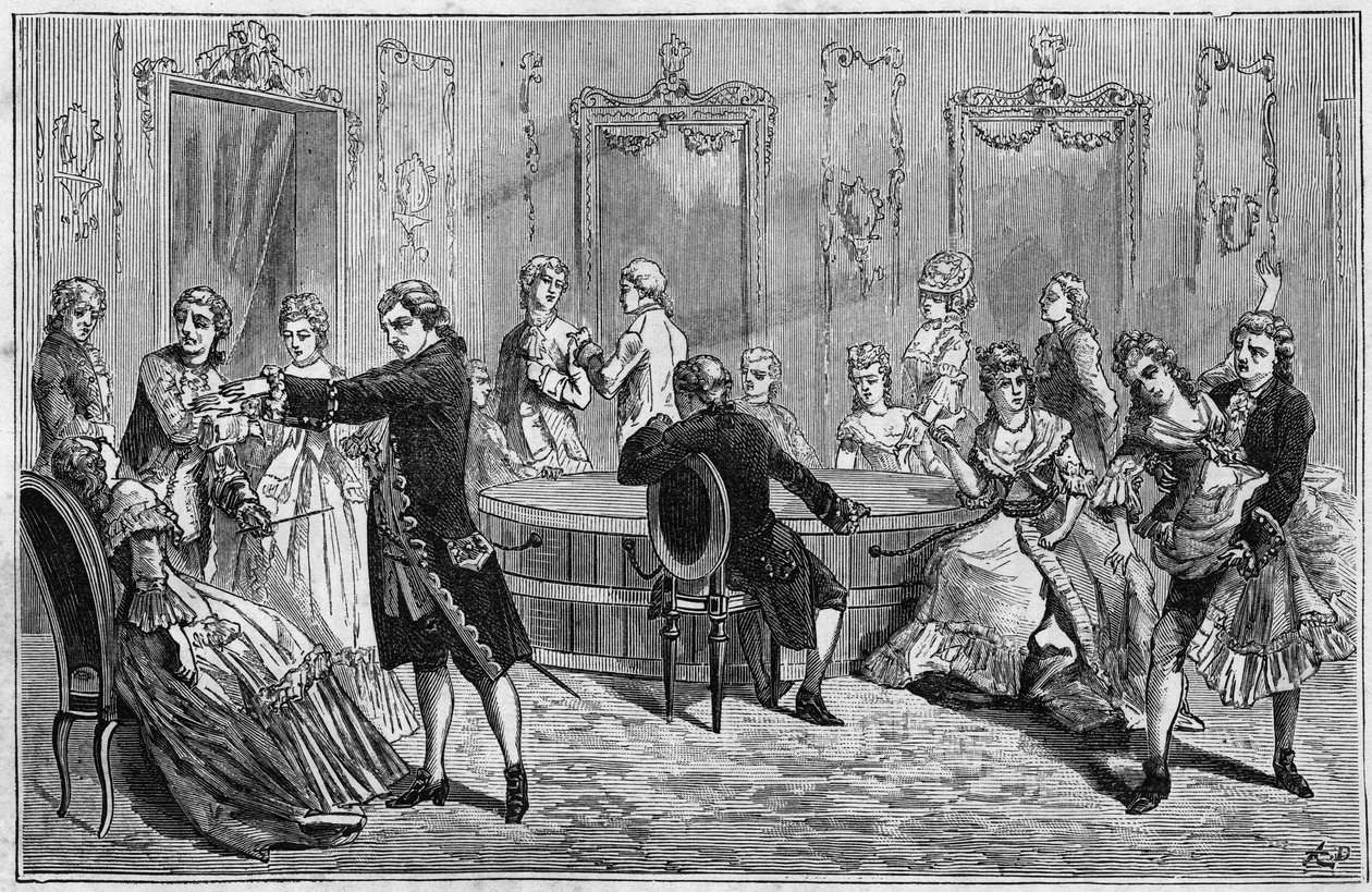 Démonstration par Frédéric Antoine Mesmer (Franz Anton Mesmer) - French School